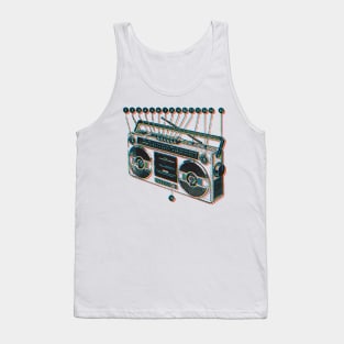 Boombox / Old School Vintage Ghetto Blaster Tank Top